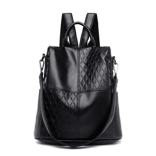 Large Capacity Female Spring Soft Leather Backpacks
